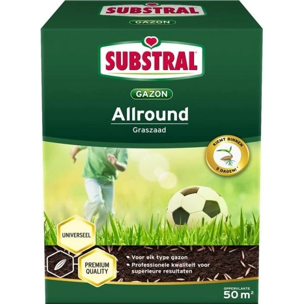Graszaad Substral Allround Voor Elk Type Gazon 50 M² 3 Graszaad Substral Allround Voor Elk Type Gazon 50 M²