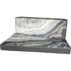 Palletkussens Marmerprint 80 × 120 Cm - Set Van 2 Stuks