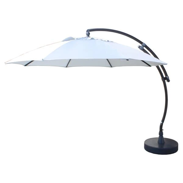 Parasol EASY SUN XL Premium Kit Ø 375 Cm - Lichtgrijs