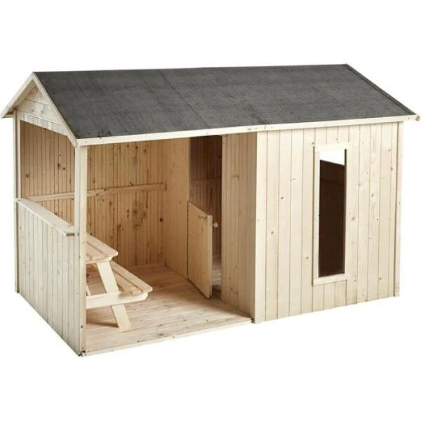 Houten Speelhuis Jazz - 242 × 143 × H 160 Cm 3 Houten Speelhuis Jazz - 242 × 143 × H 160 Cm