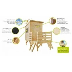 Houten Speelhuis Oakland - 187 × 261 × H 216 Cm -ESSCHER Winkel 1644926971 5 600