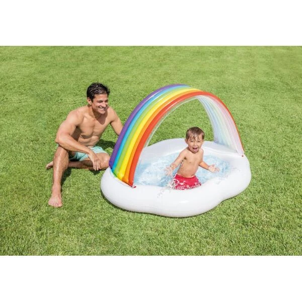 Babyzwembad Rainbow Cloud Intex - 142 × 119 × 84 Cm 4 Babyzwembad Rainbow Cloud Intex - 142 × 119 × 84 Cm - Afbeelding 2