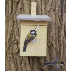 ESSCHERT DESIGN Nestkastje Mezen Met Zinken Dak - Naturel -ESSCHER Winkel mezen nestkast 1571307350 1 600