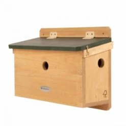 Mussennestkast 3-delig Met Groen Dak -ESSCHER Winkel mussen nestkast voor 3 koppels 1484053073 4 600