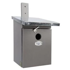 ESSCHERT DESIGN Nestkast Koolmees Met Zinken Dak - Grijs