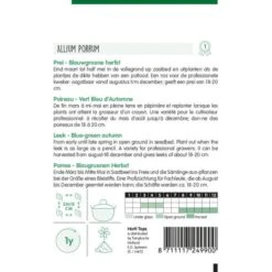 Prei Blauwgroene Herfst Ideal - Allium Porrum -ESSCHER Winkel prei blauwgroene herfst ideal allium porrum 1646840354 909 600