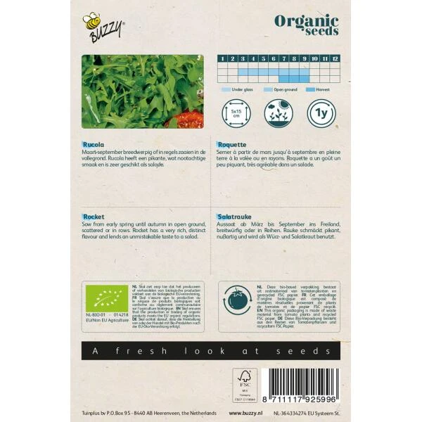 Rucola Gewone Bio 4 Rucola Gewone Bio - Afbeelding 2