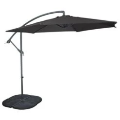 Zweefparasol Santiago Ø 300 Cm - Antraciet