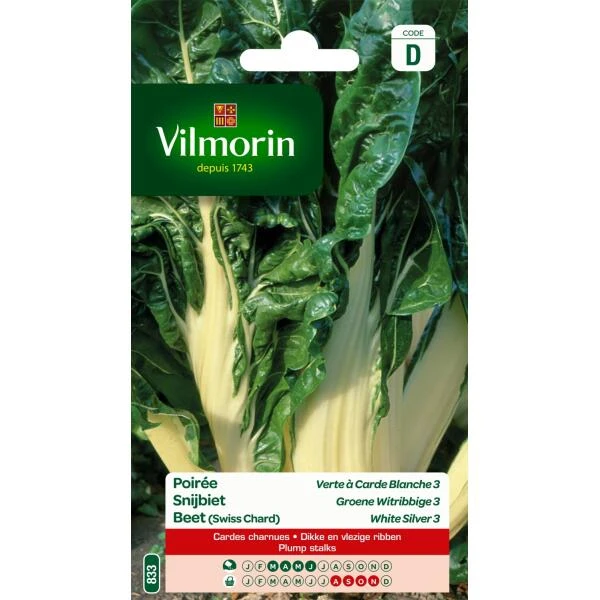 Snijbiet Groene Witribbige 3 Ras Parijs 3 Snijbiet Groene Witribbige 3 Ras Parijs