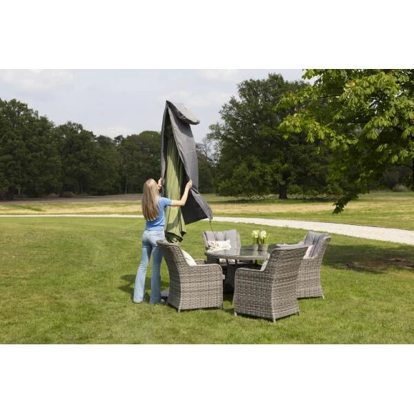 Madison Parasolhoes Grijs - 165 × 25/35 Cm 7 Madison Parasolhoes Grijs - 165 × 25/35 Cm - Afbeelding 5