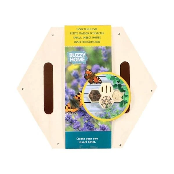 Vlinderhotel Hexagon 13 × 15 × 6 Cm 4 Vlinderhotel Hexagon 13 × 15 × 6 Cm - Afbeelding 2