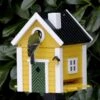 Nestkast + Voederhuis - Multiholk Yellow Cottage -ESSCHER Winkel vogelhuis voederhuis geel 1484052708 1 600