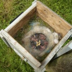 Nestkast + Voederhuis - Multiholk Grey Cottage -ESSCHER Winkel vogelhuis voederhuis grijs 1510052145 1 600