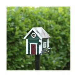 Nestkast + Voederhuis - Multiholk Green Cottage -ESSCHER Winkel vogelhuis voederhuis groen 1672144539 1 600