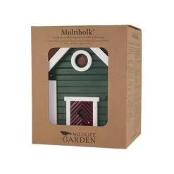 Nestkast + Voederhuis - Multiholk Green Cottage -ESSCHER Winkel vogelhuis voederhuis groen 1672144539 3 600