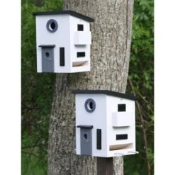 Nestkast + Voederhuis - Multiholk Functional House -ESSCHER Winkel vogelhuis voederhuis modern 1484052882 3 600