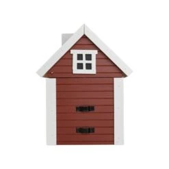 Nestkast + Voederhuis - Multiholk Red Cottage -ESSCHER Winkel vogelhuis voederhuis rood 1672133566 3 600