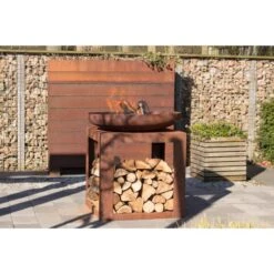 Vuurschaal Selki Met Houtopslag - 80 Cm 10 Vuurschaal Selki Met Houtopslag - 80 Cm -ESSCHER Winkel vuurschaal selki met houtopslag 1619084442 3 600